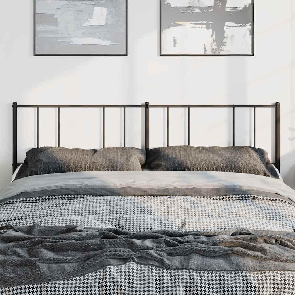 udskiftningsgavl 180 cm metal sort