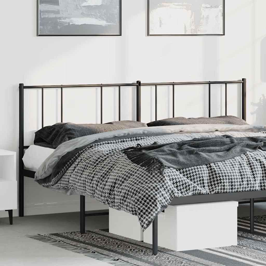 udskiftningsgavl 180 cm metal sort
