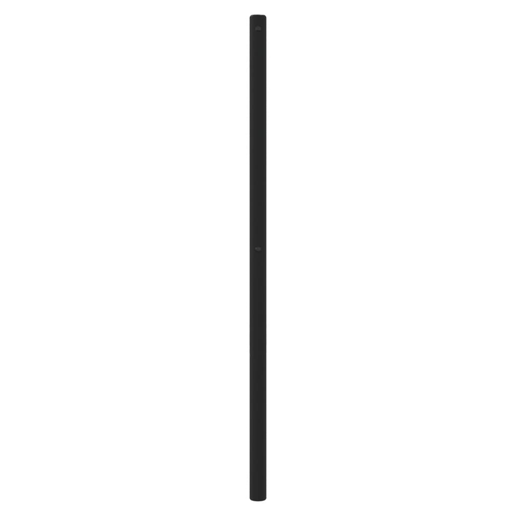 udskiftningsgavl 200 cm metal sort