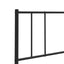 udskiftningsgavl 200 cm metal sort