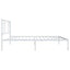 sengeramme med sengegavl 80x200 cm metal hvid