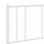 sengeramme med sengegavl 135x190 cm metal hvid