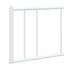 sengeramme med sengegavl 160x200 cm metal hvid