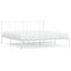 sengeramme med sengegavl 180x200 cm metal hvid