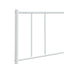 udskiftningsgavl 135 cm metal hvid