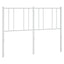 udskiftningsgavl 160 cm metal hvid