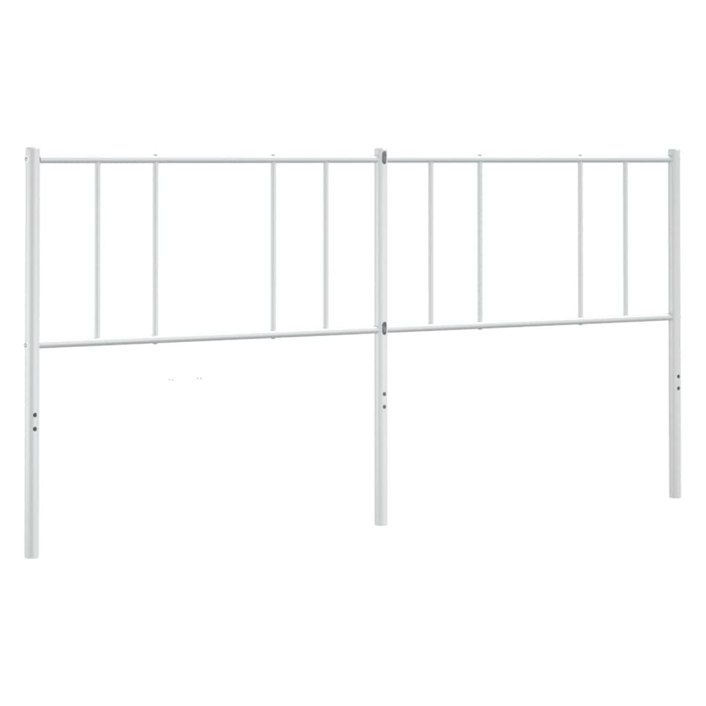 udskiftningsgavl 193 cm metal hvid