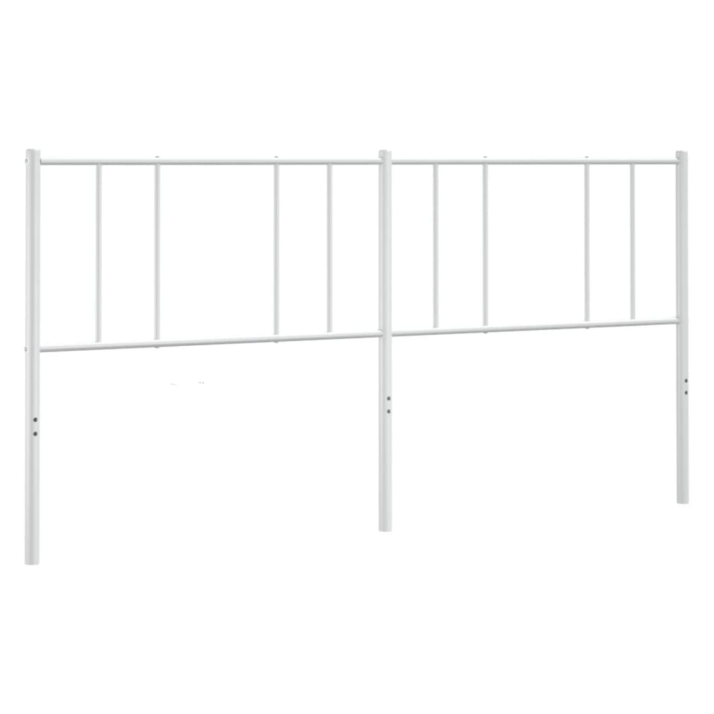 udskiftningsgavl 193 cm metal hvid