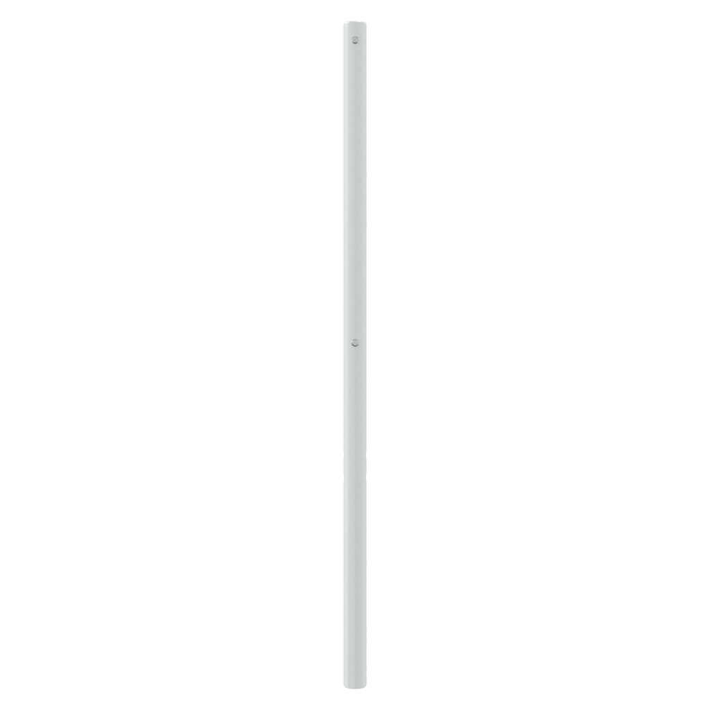 udskiftningsgavl 193 cm metal hvid