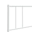 udskiftningsgavl 193 cm metal hvid