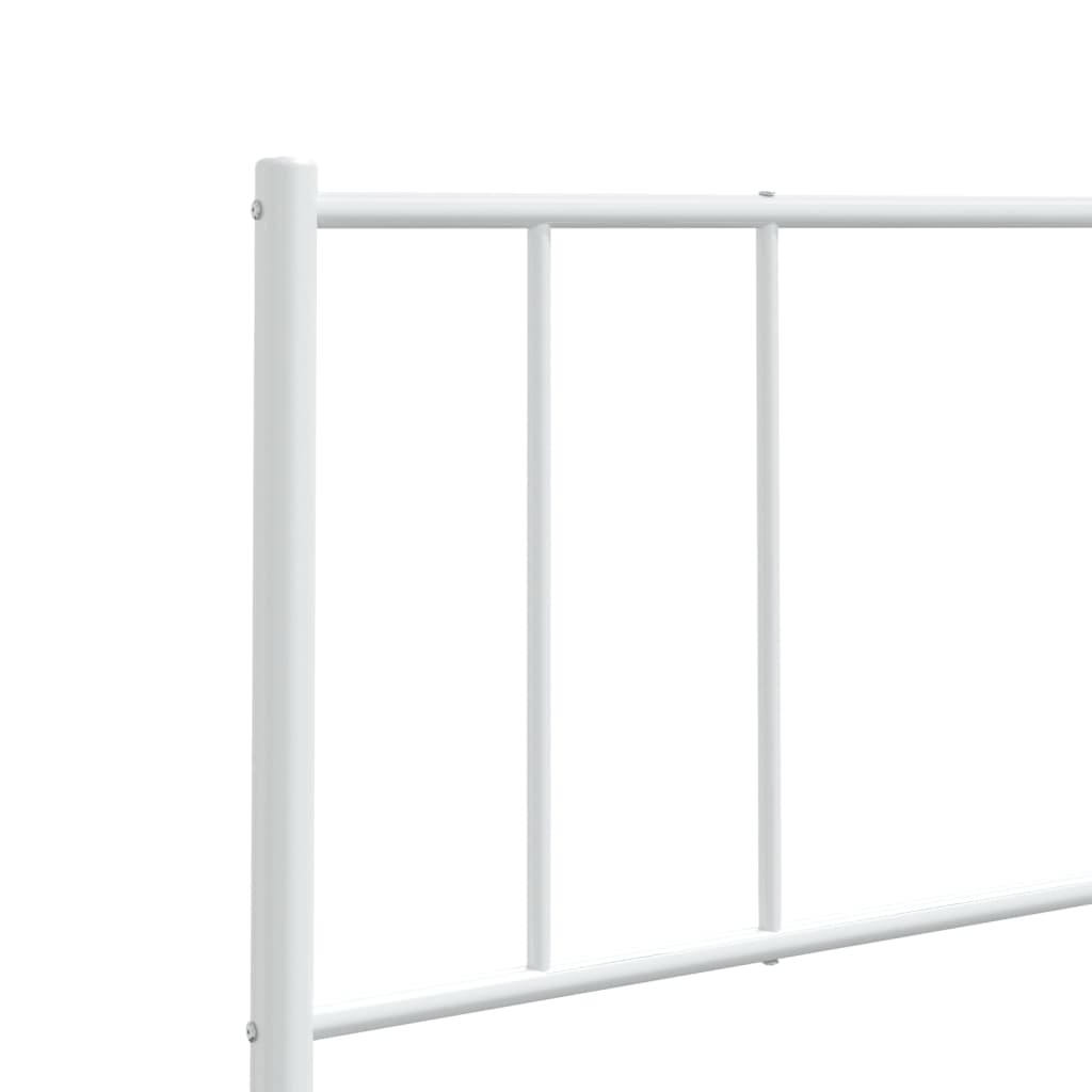 udskiftningsgavl 200 cm metal hvid