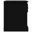 sengeborde 2 stk. 39x39x47,5 cm konstrueret træ sort