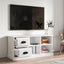 tv-bord 102x35,5x47,5 cm konstrueret træ hvid højglans