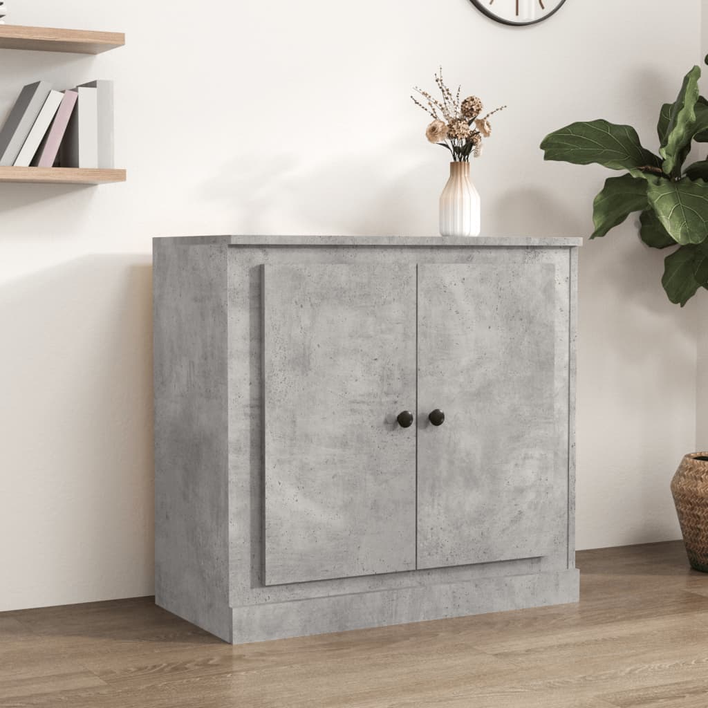 skænk 70x35,5x67,5 cm konstrueret træ betongrå
