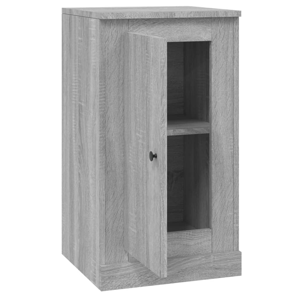 skænk 37,5x35,5x67,5 cm konstrueret træ grå sonoma-eg