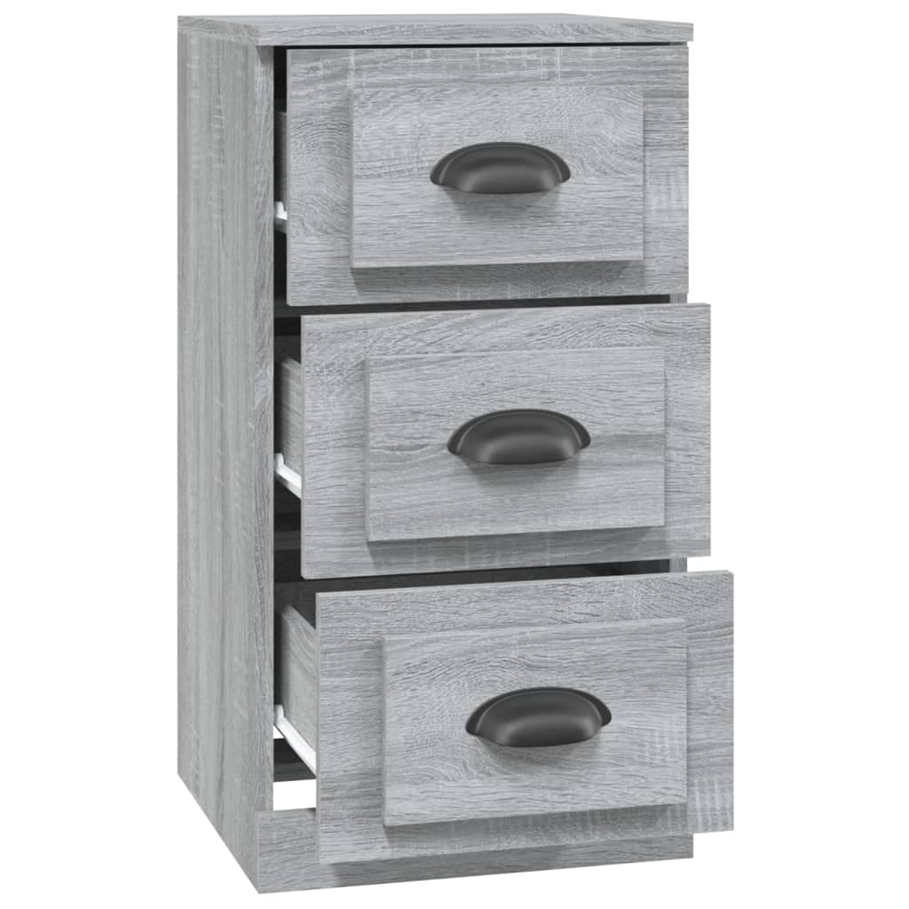 skænk 36x35,5x67,5 cm konstrueret træ grå sonoma-eg