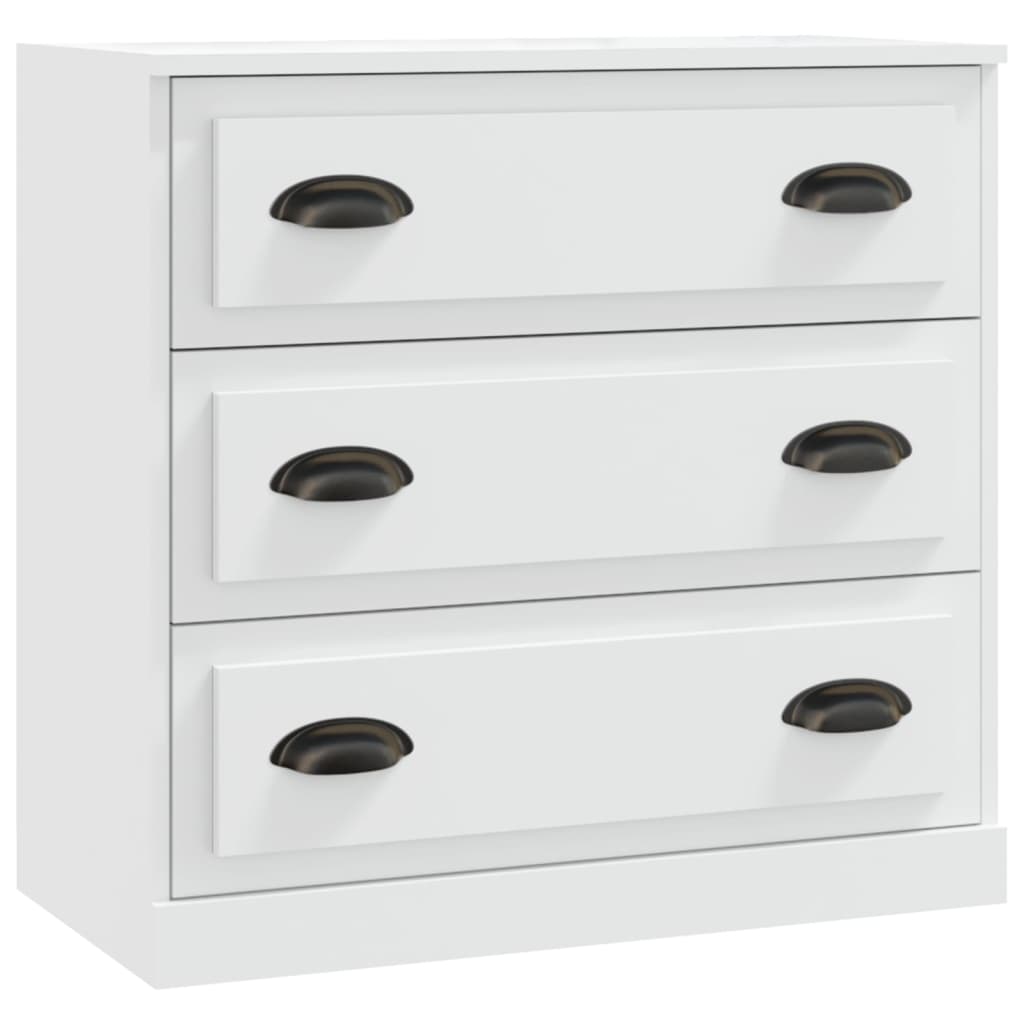 skænk 70x35,5x67,5 cm konstrueret træ hvid