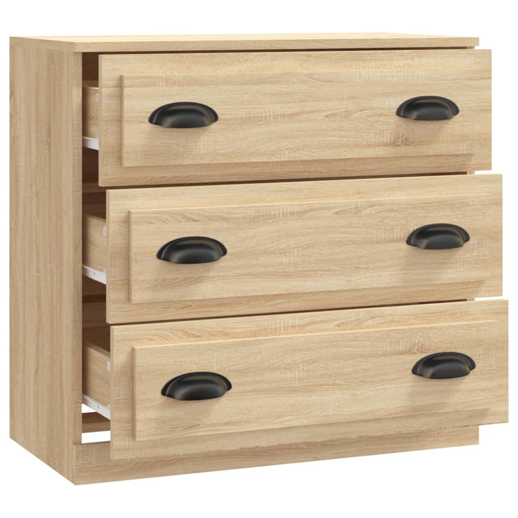 skænk 70x35,5x67,5 cm konstrueret træ sonoma-eg