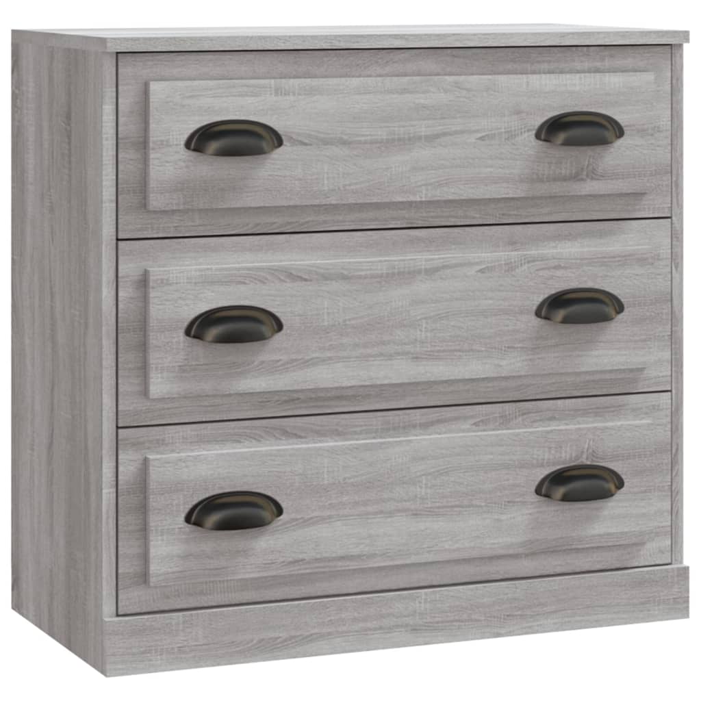 skænk 70x35,5x67,5 cm konstrueret træ grå sonoma-eg