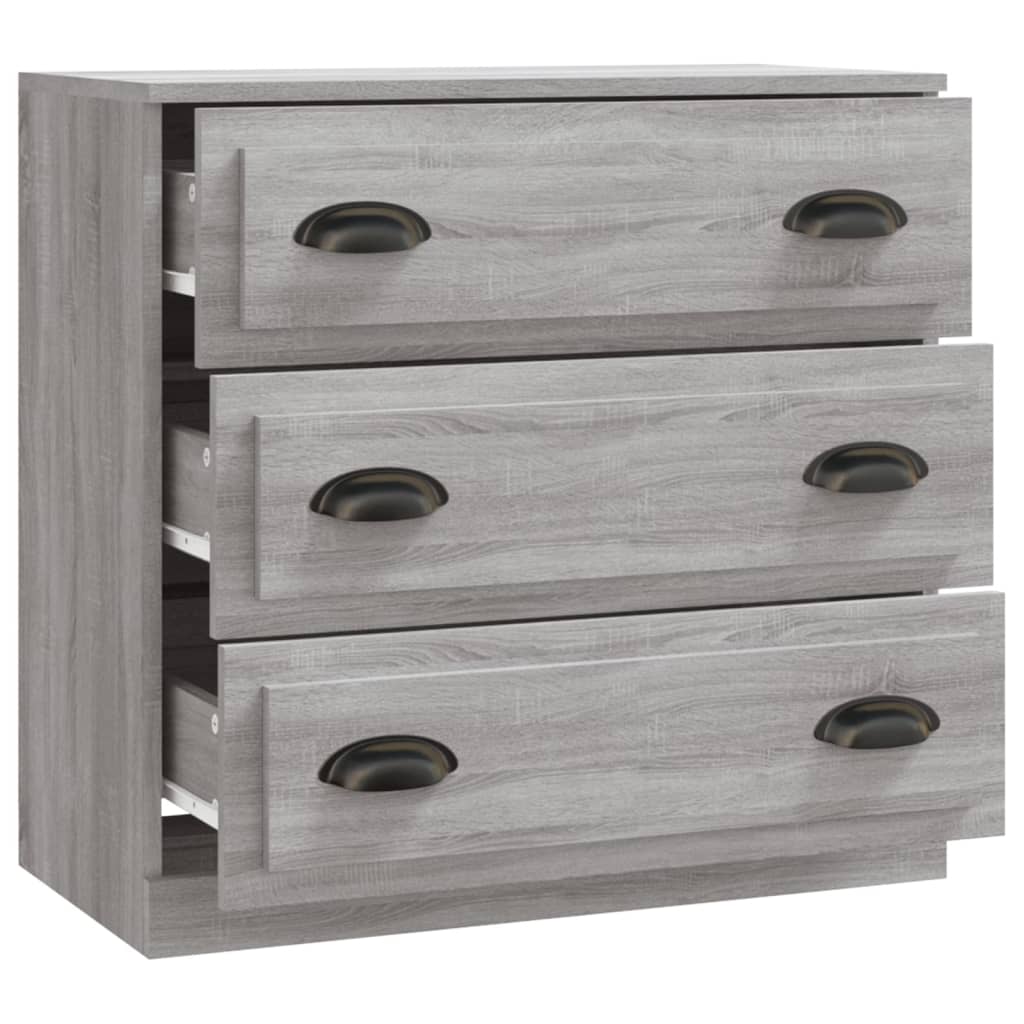 skænk 70x35,5x67,5 cm konstrueret træ grå sonoma-eg