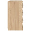 skænk 104,5x35,5x67,5 cm konstrueret træ sonoma-eg