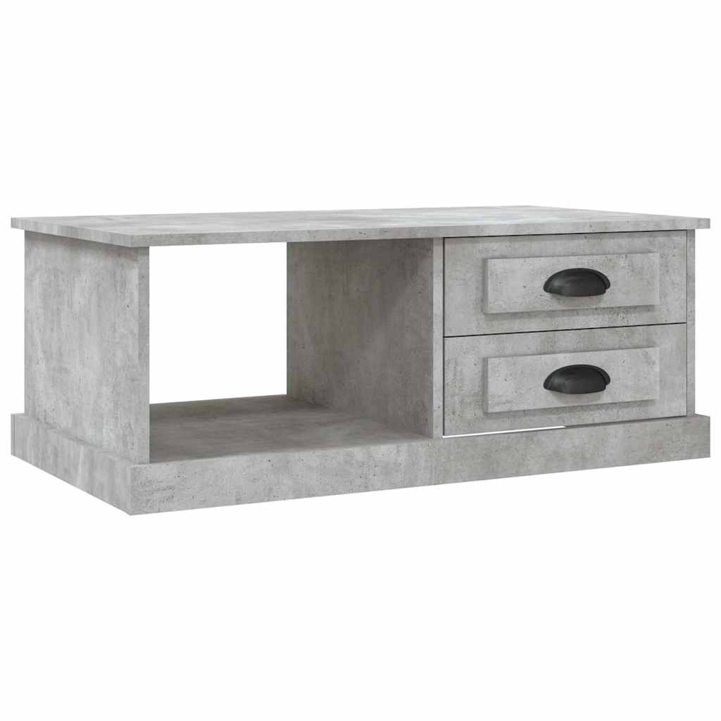 sofabord 90x50x35 cm konstrueret træ betongrå