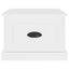 sofabord 50x50x35 cm konstrueret træ hvid