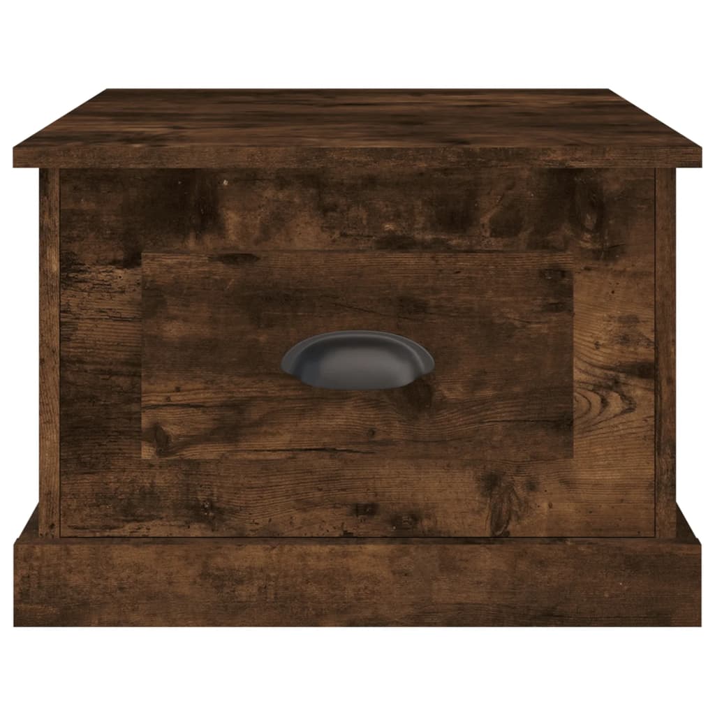 sofabord 50x50x35 cm konstrueret træ røget egetræsfarve