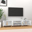 TV-skab hvid 180x31,5x40 cm konstrueret træ
