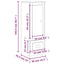 skab 36x35,5x103,5 cm konstrueret træ sort