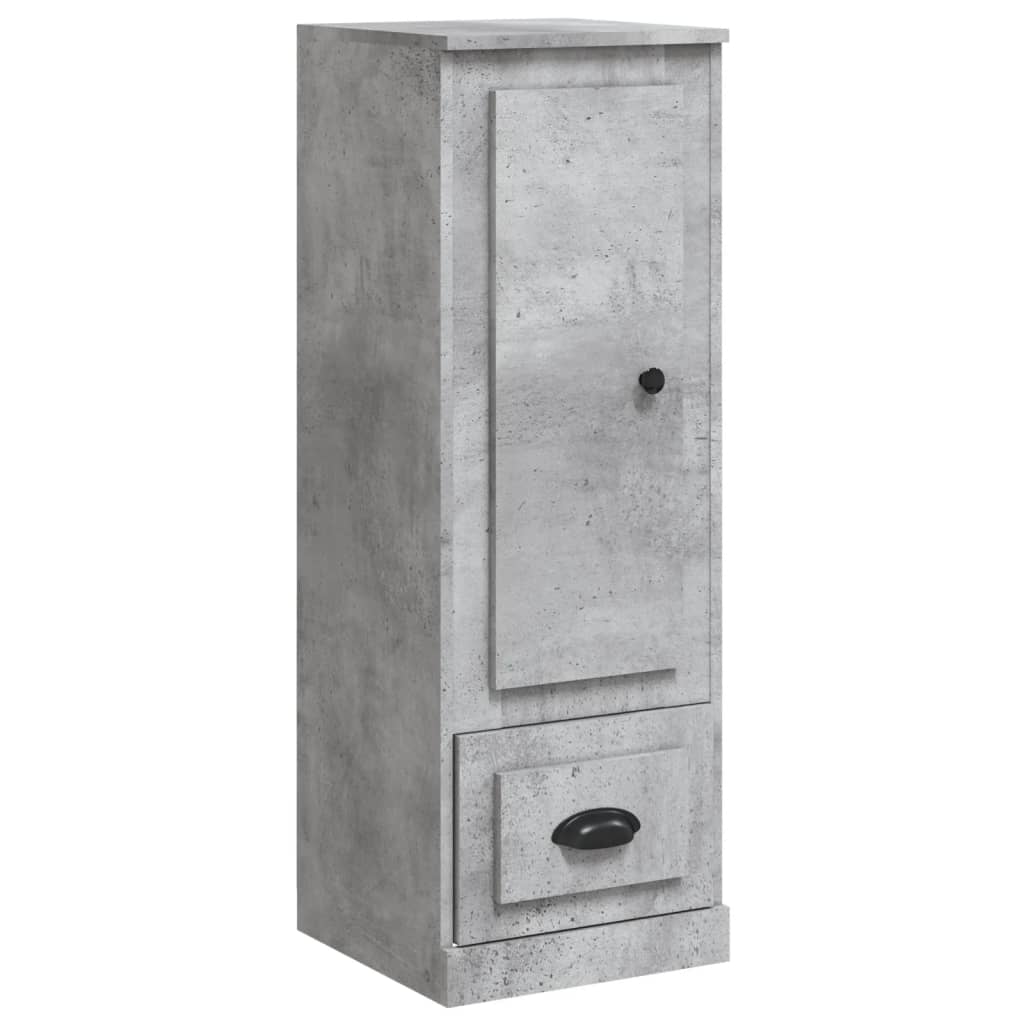 skab 36x35,5x103,5 cm konstrueret træ betongrå