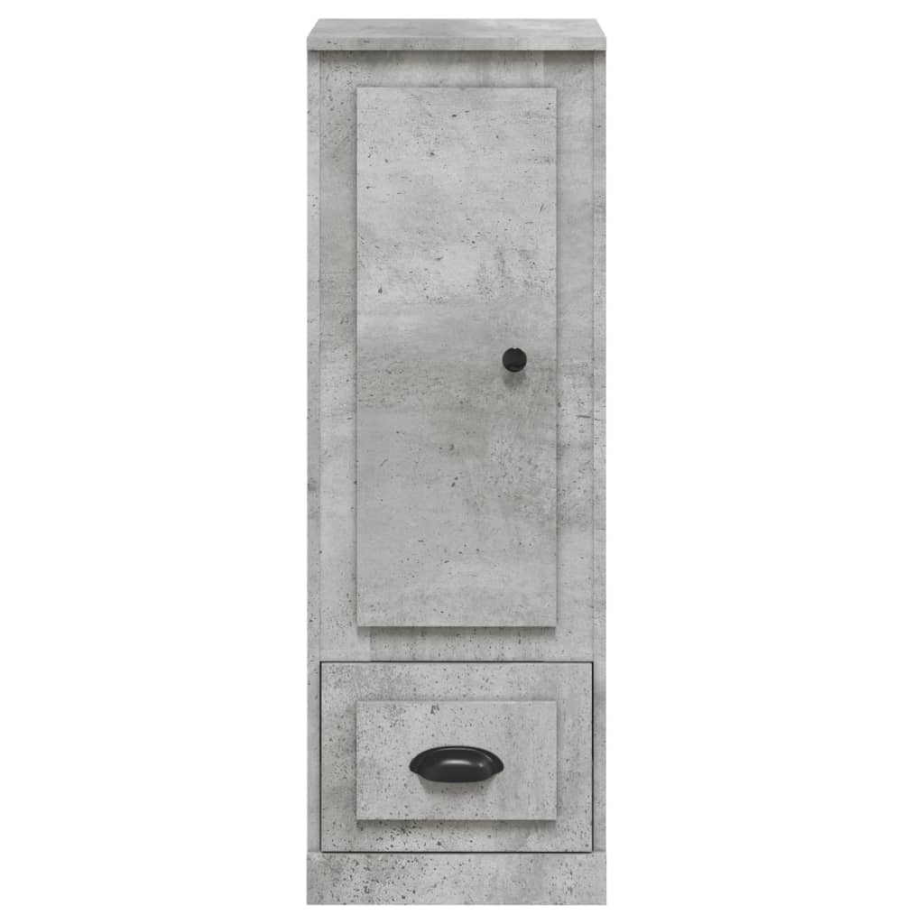 skab 36x35,5x103,5 cm konstrueret træ betongrå