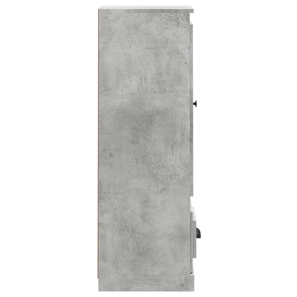 skab 36x35,5x103,5 cm konstrueret træ betongrå
