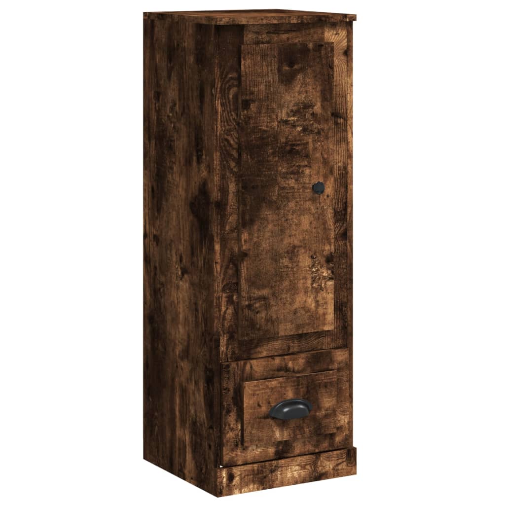 skab 36x35,5x103,5 cm konstrueret træ røget egetræsfarve