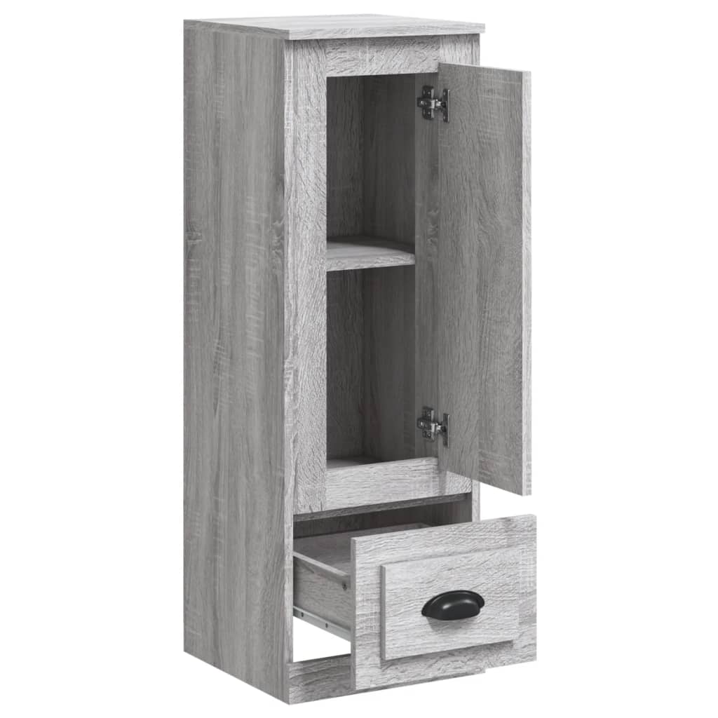skab 36x35,5x103,5 cm konstrueret træ grå sonoma-eg