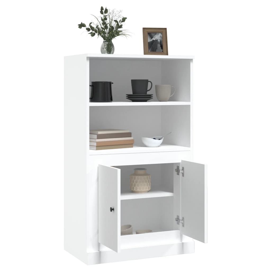 skænk 60x35,5x103,5 cm konstrueret træ hvid