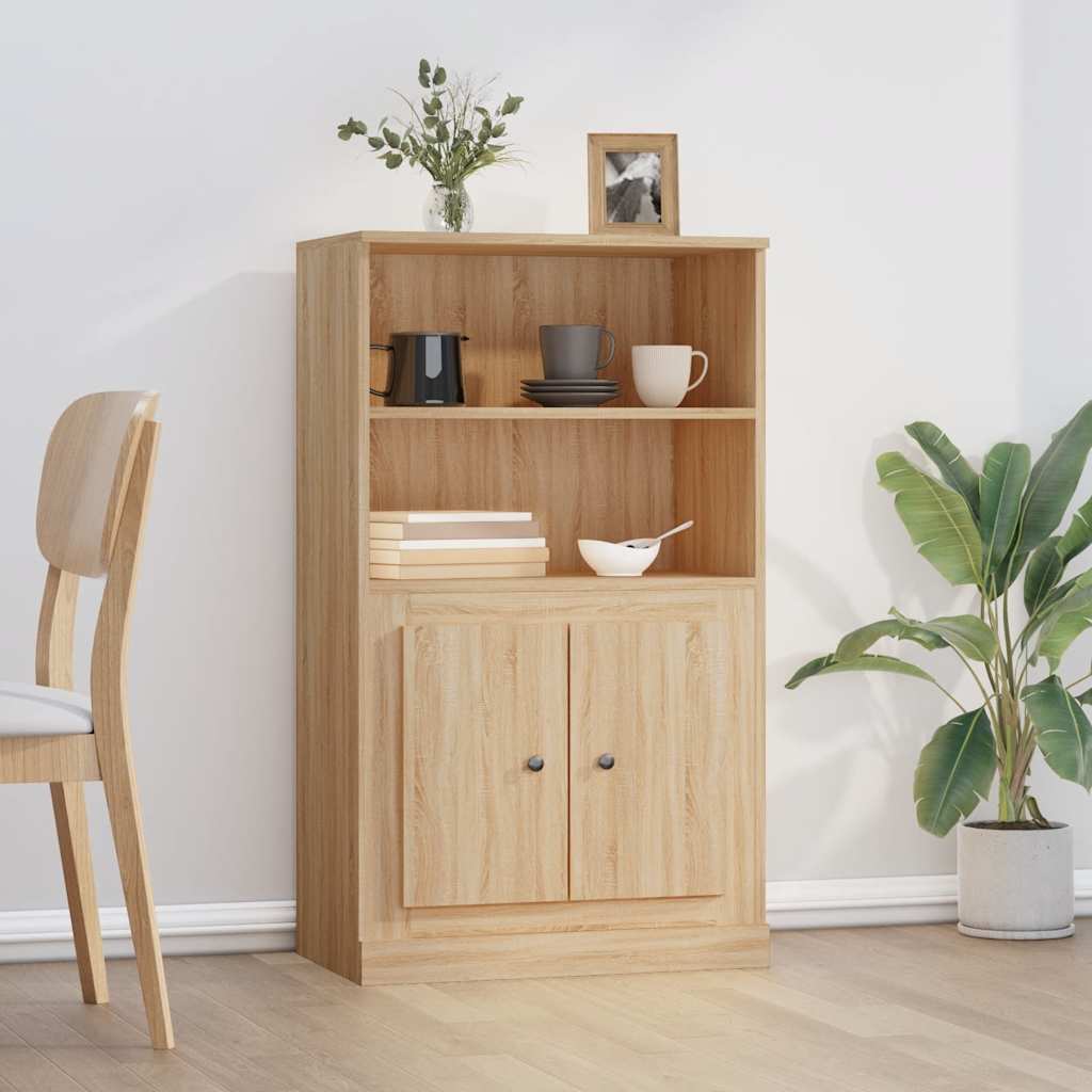 skænk 60x35,5x103,5 cm konstrueret træ sonoma-eg
