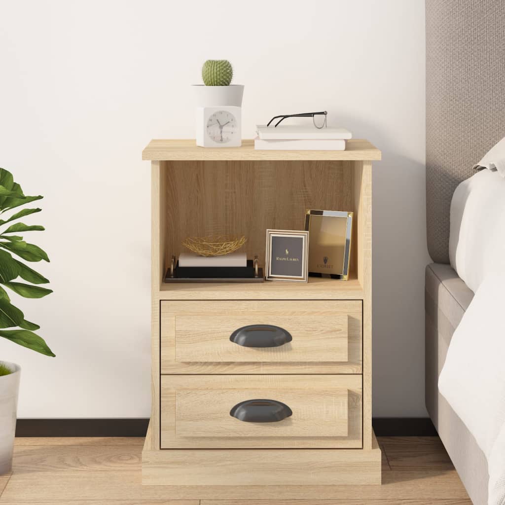 sengebord 43x36x60 cm sonoma-eg billede