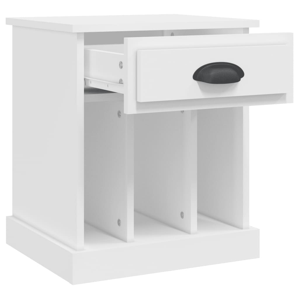 sengebord 43x36x50 cm hvid