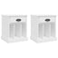 sengeborde 2 stk. 43x36x50 cm hvid