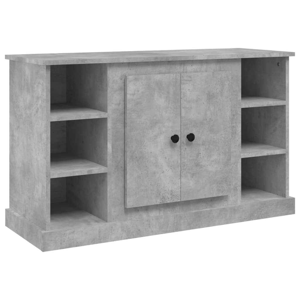 skænk 100x35,5x60 cm konstrueret træ betongrå
