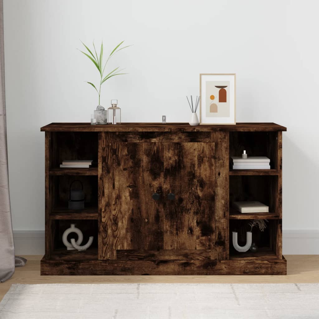 skænk 100x35,5x60 cm konstrueret træ røget egetræsfarve