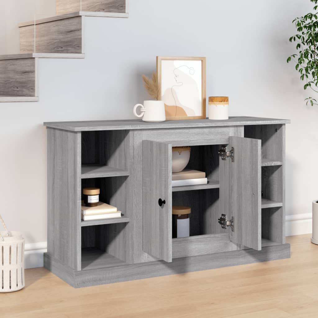 skænk 100x35,5x60 cm konstrueret træ grå sonoma-eg