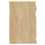 skrivebord m. skuffer 115x50x75 cm konstrueret træ sonoma-eg