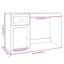 skrivebord m. skuffe 115x50x75 cm konstrueret træ grå sonoma-eg