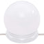 makeupbord med LED-lys 90x50x132,5 cm konstrueret træ sort