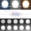 makeupbord med LED-lys 90x50x132,5 cm konstrueret træ brunt eg