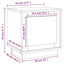 sengeborde 2 stk. 44x35x45 cm konstrueret træ sonoma-eg