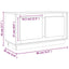tv-bord 80x35x45 cm konstrueret træ hvid