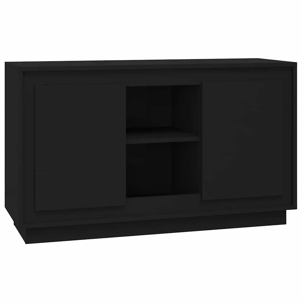 skænk 102x35x60 cm konstrueret træ sort